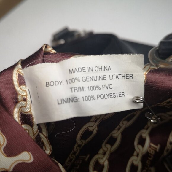 Tignanello Ladies Black Genuine Leather Fully Lined Zipper Closure Handbag - Picture 7 of 12